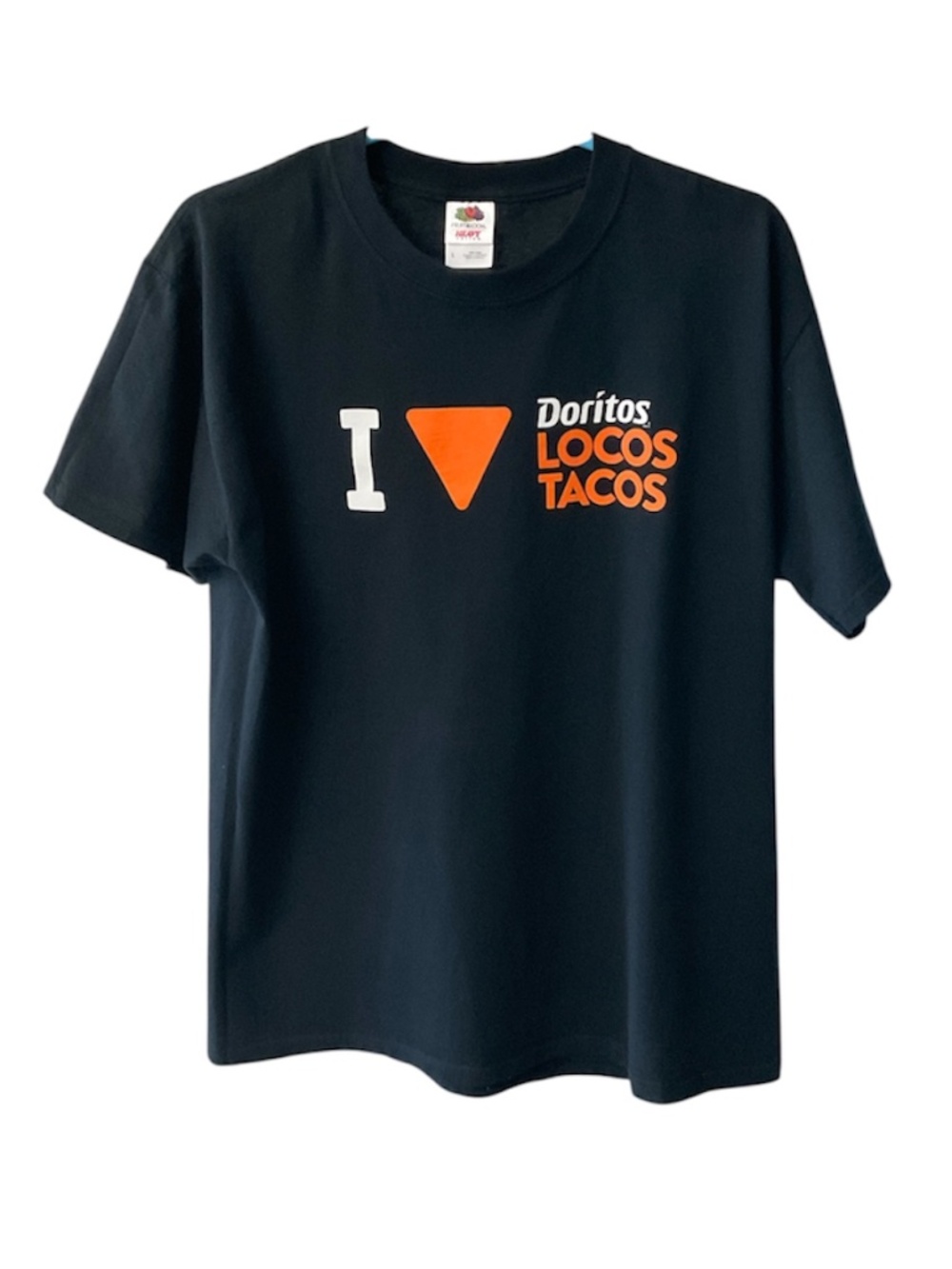 Taco Bell Team Member Doritos Locos Tacos Graphic Tee Shirt Black Unisex Y2K